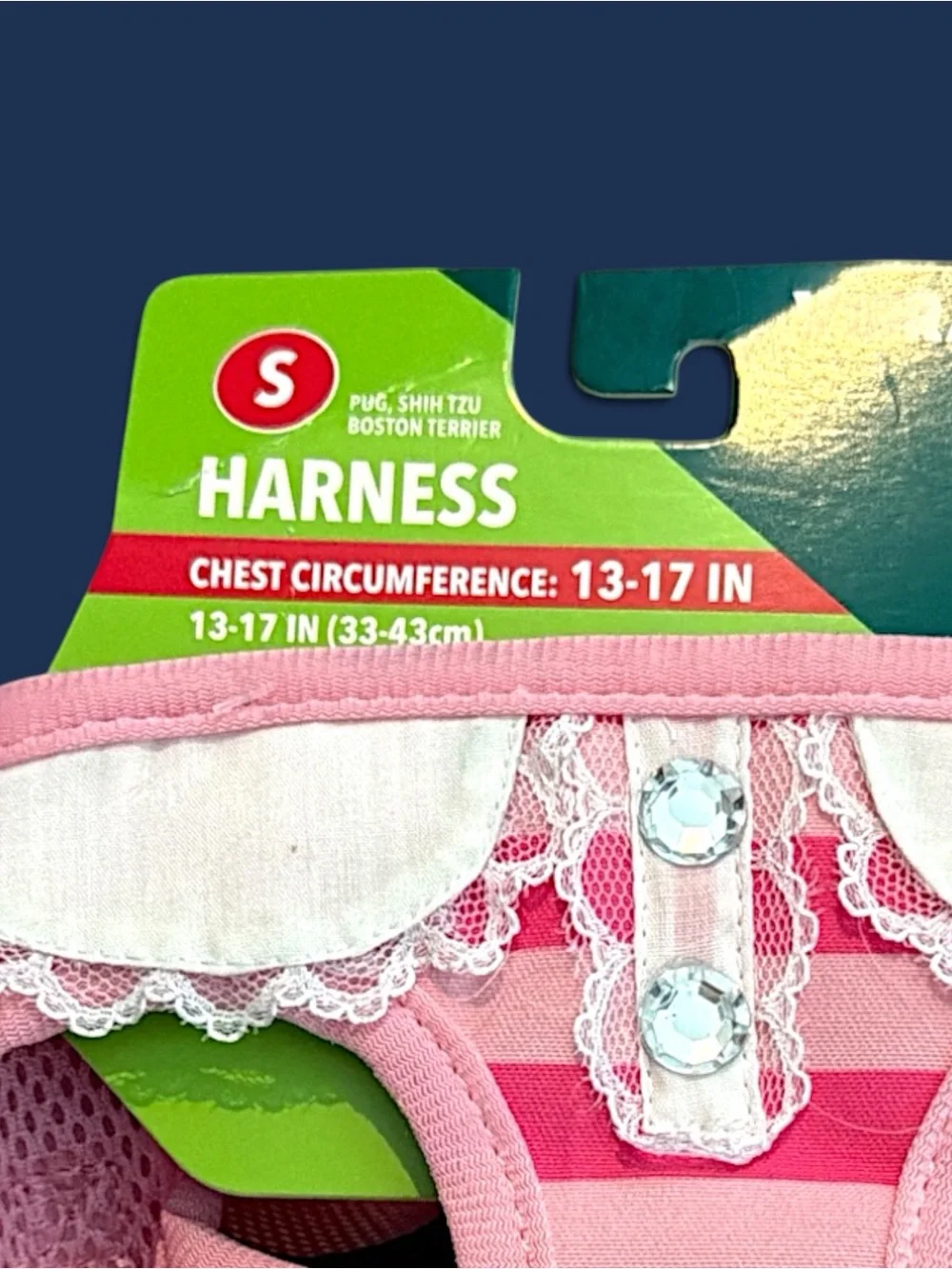 Vibrant Life Pink Stripe Dog Harness